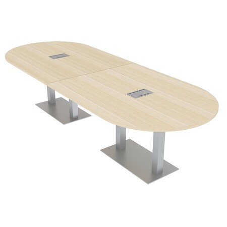 Skutchi Designs 45 in W, 120 in L, 29 in H, Engineered Wood Top, Brown HAR-RAC-46x119-DOU-ELEC-XD08